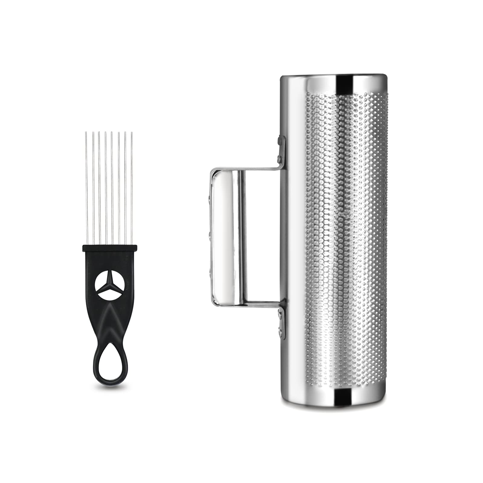 GUIRO DE METAL CON SU ACCESORIO
