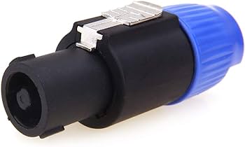 CONECTORES SPEAKON PLUG AZUL PLASTICO CORTO