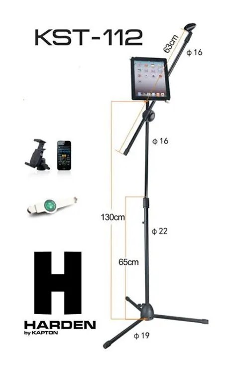 SOPORTE PARA MICROFONO DUAL CELULAR O TABLET HARDEN