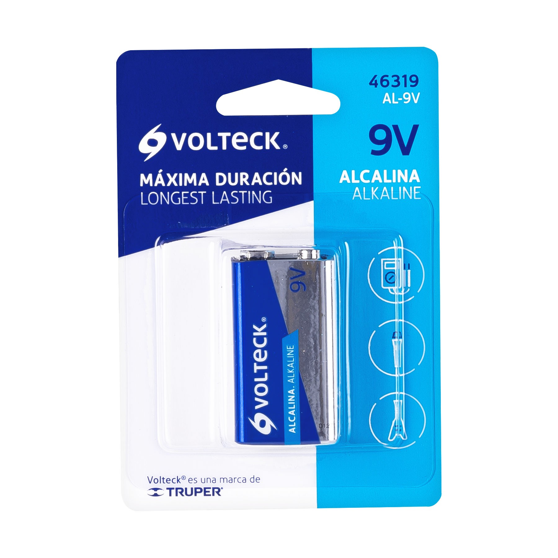 PILA ALCALINA 9V VOLTECK