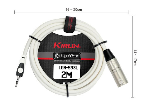 CABLE KIRLIN AUX 3.5 A XLR LGA-593L 2M