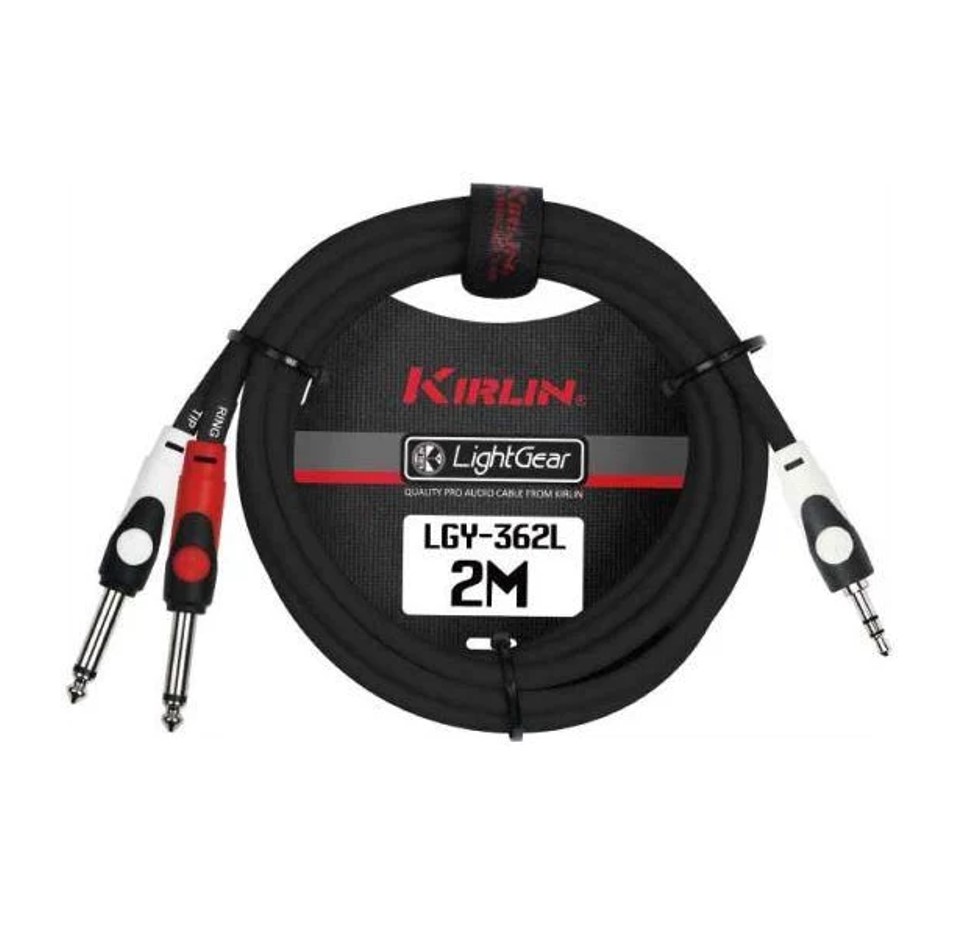 CABLE 3.5 STEREO A 2 PLUG 6.3 MONO 2M