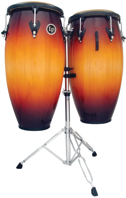 CONGA LP CITY 11 Y 12" SOMBREADO AMBAR CON ATRIL 