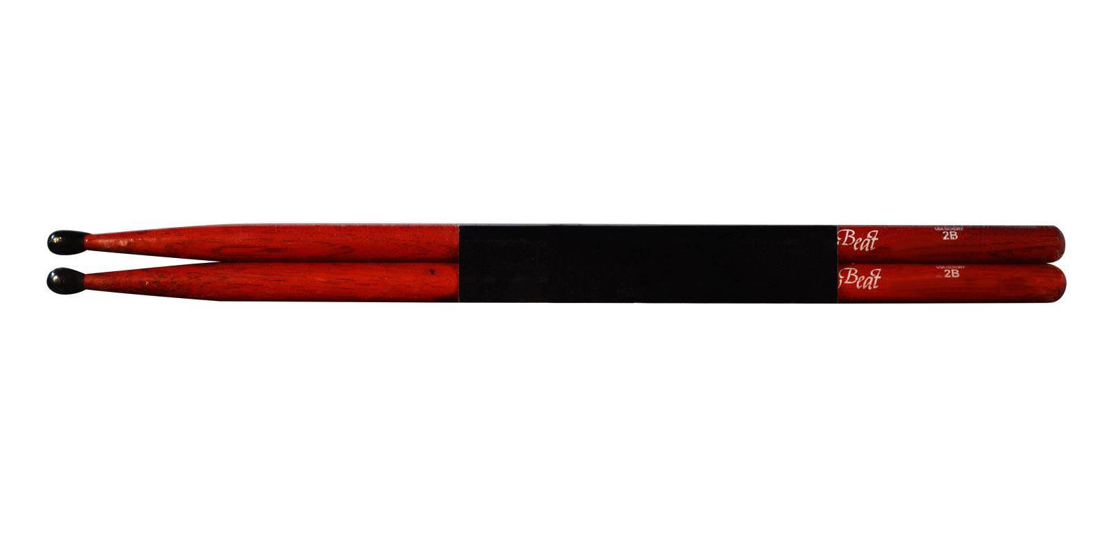 BAQUETA ROJA NEW BEAT 2B PUNTA NYLON