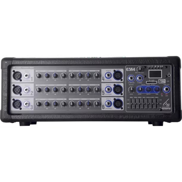 CONSOLA BACKSTAGE DE 6 CANALES 6M4 USB