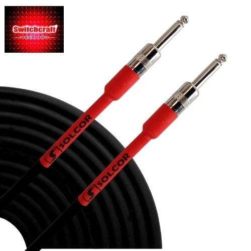 CABLE DE INSTRUMENTO SOLCOR SWITCHCRAFT PLUG A PLUG 3 METROS