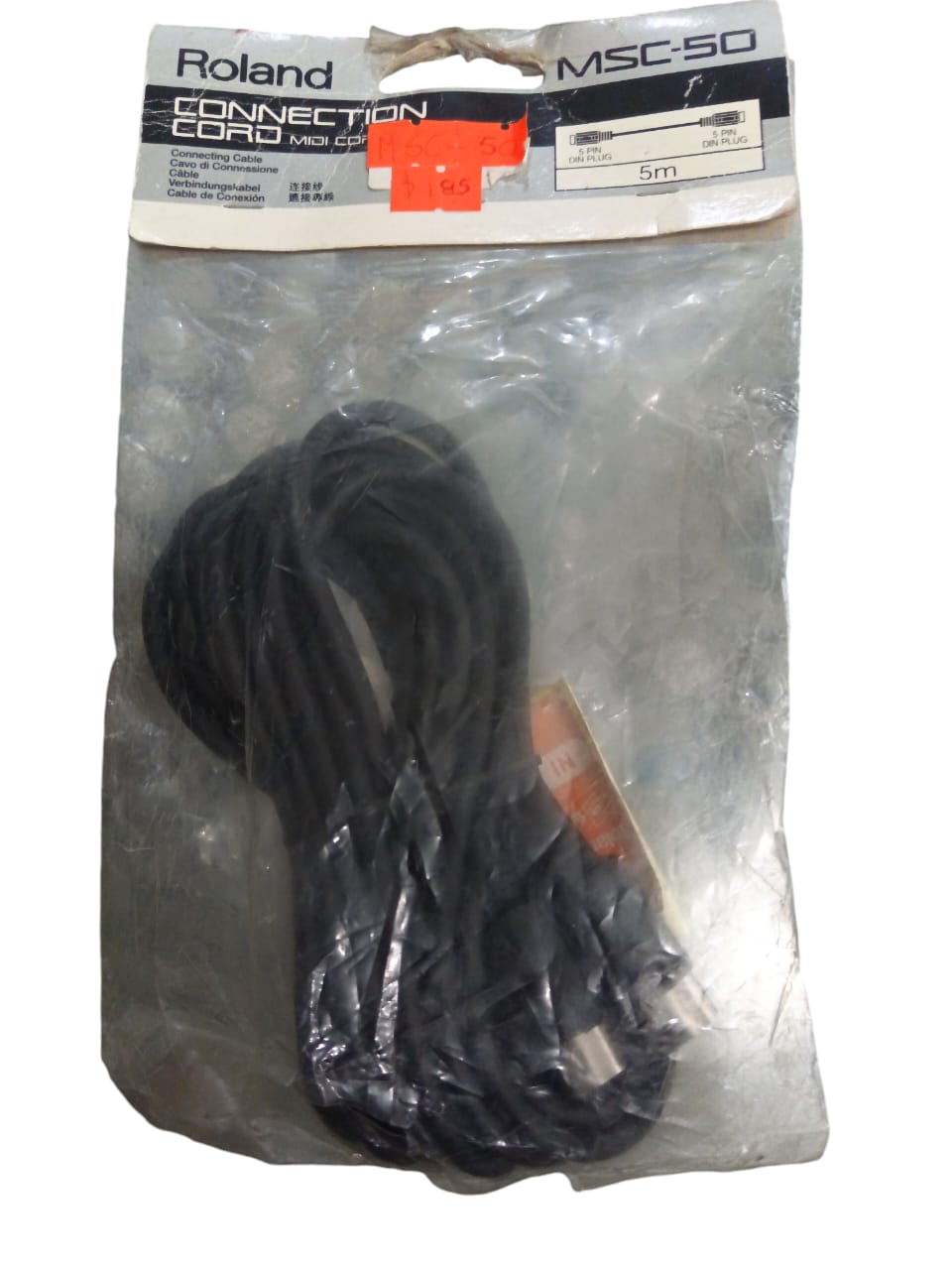 CABLE DIN PLUG A DIN PLUG ROLAND DE 5METROS 