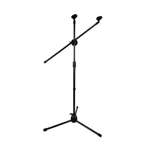BASE PARA MICROFONO CON DOS SOPORTE DE MICROFONO 
