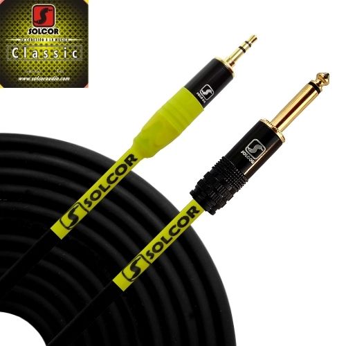 CABLE AUXILIAR PLUG 6.3 A RCA 3.5 