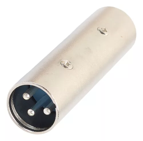 AADPTADOR  XLR MACHO A MACHO DE 3 PINES 