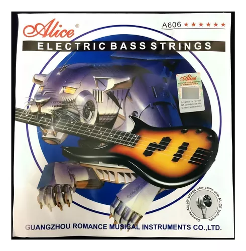 JUEGO DE CUERDAS PARA BAJO ELECTRICA DE 4 CUERDAS ELECTRIC BASS STRINGS A606
