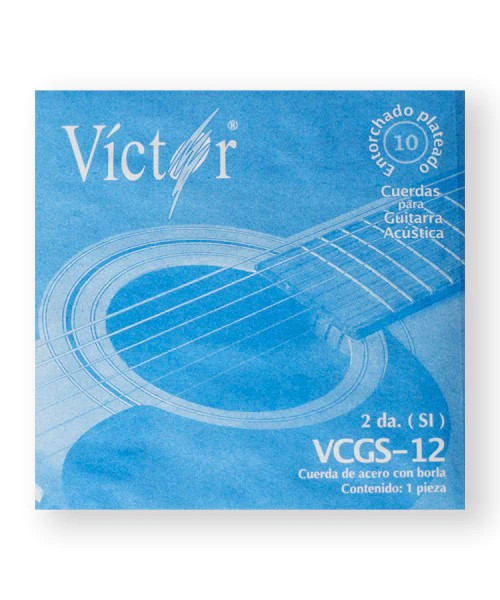 CUERDA DE ACERO VICTOR PARA GUITARRA ACUSTICA 2DA