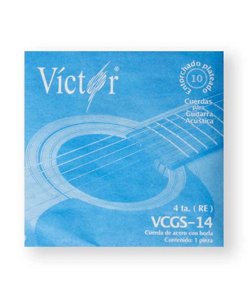 CUERDAS VICTOR DE ACERO CON BORLA 4 TA