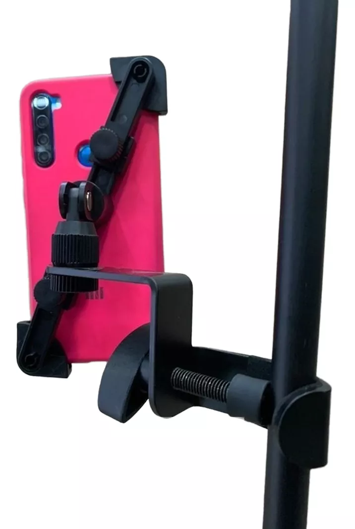 SOPORTE DE CELULAR PARA BASE O ATRIL MULTI AJUSTABLE SOUNDKING 