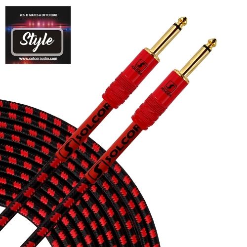 CABLE PARA INSTRUMENTO SOLCOR STYLE PLUG A PLUG 6 METROS 